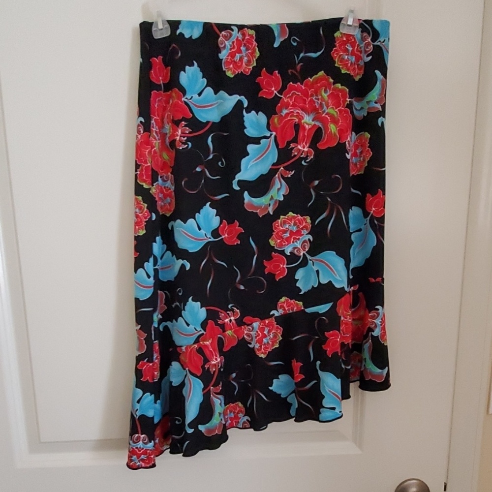 Asymmetrical salsa skirt